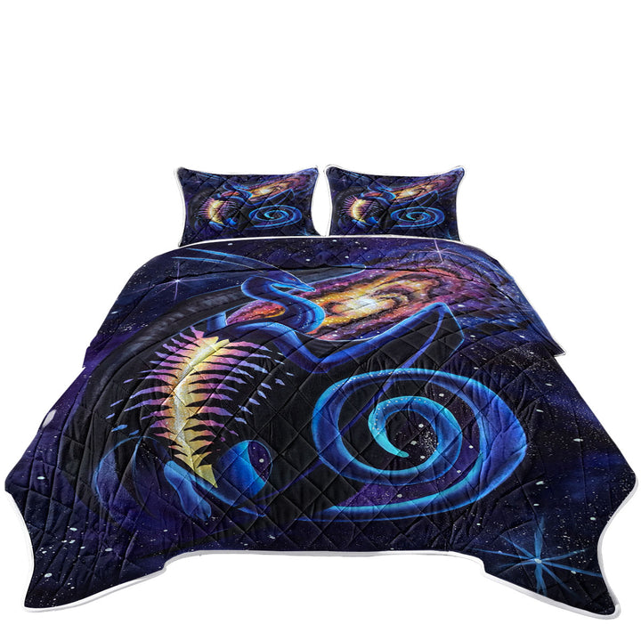 Galactic Entrance Fantasy Space Dragon Coverlets