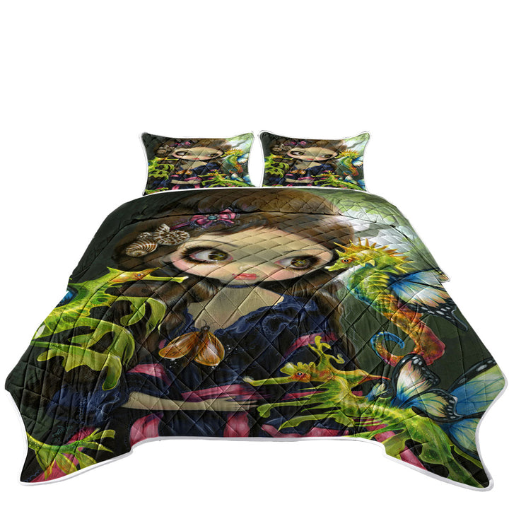 Girl and the Sea Dragon and Seahorse Butterflies Quilt shop near me