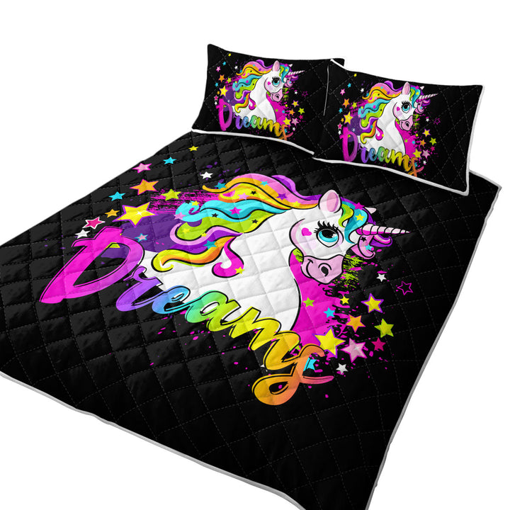 Girly Dreamy Unicorn Summer Quilt