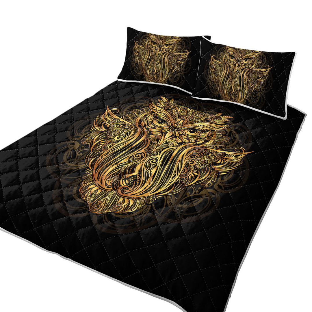 Golden Royal Owl Coverlets