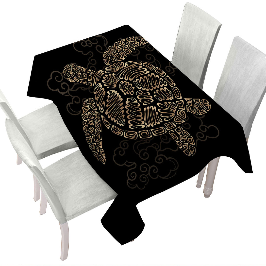 Golden Turtle Custom table cloth