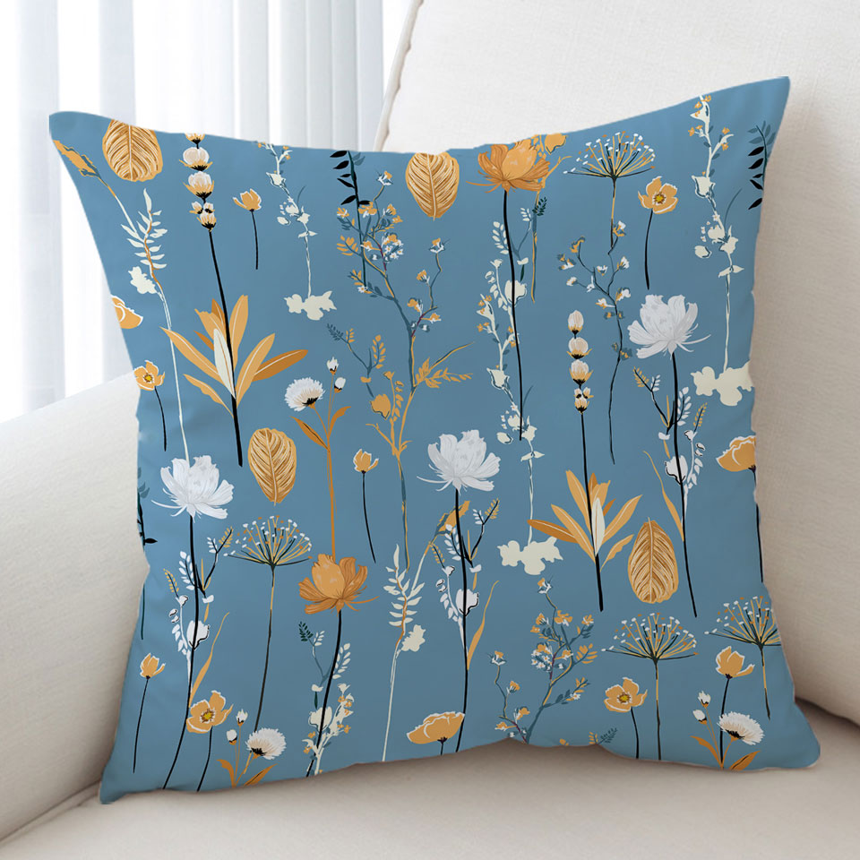 Golden White Cushions of Flower Garden