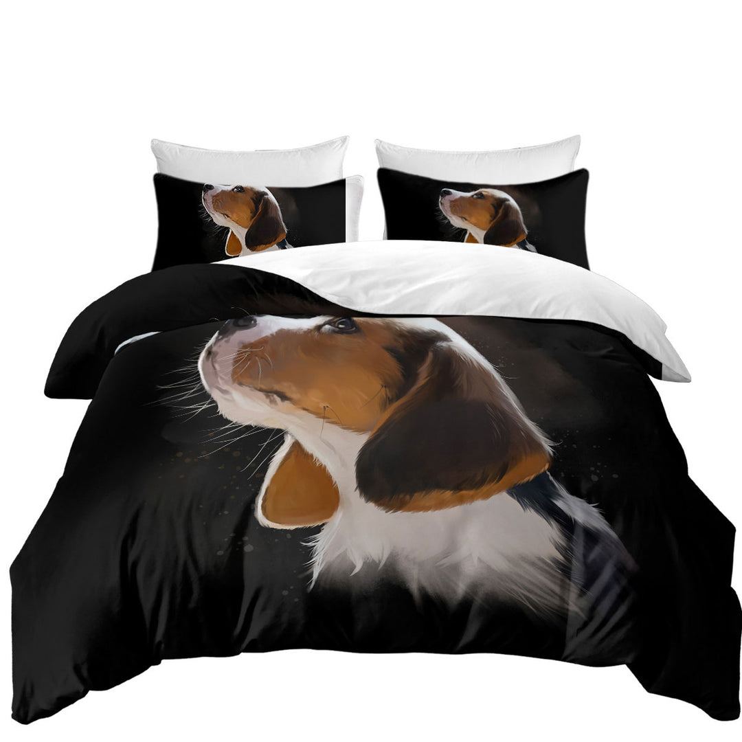 Good Duvet Covers with Adorable Dog Portrait