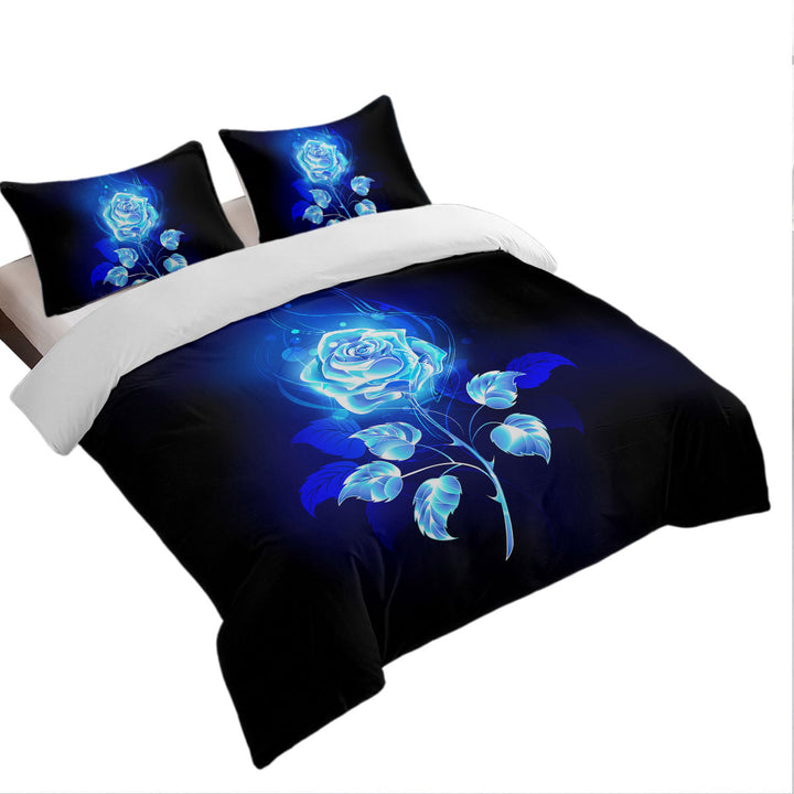 Good Duvet Covers with Blue Rose