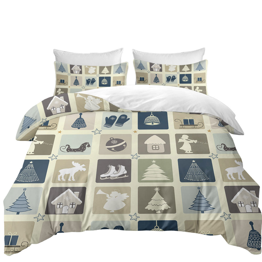Good Duvet Covers with Nice Winter and Christmas Panel