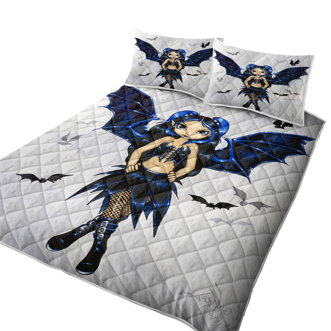 Goth Bats Fairy Girl with Bat Wings Quilt stores near me
