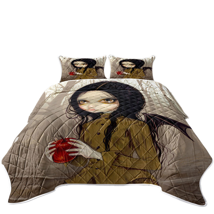 Goth Fairy Melancholy Autumn Is My Last Chance Coverlet