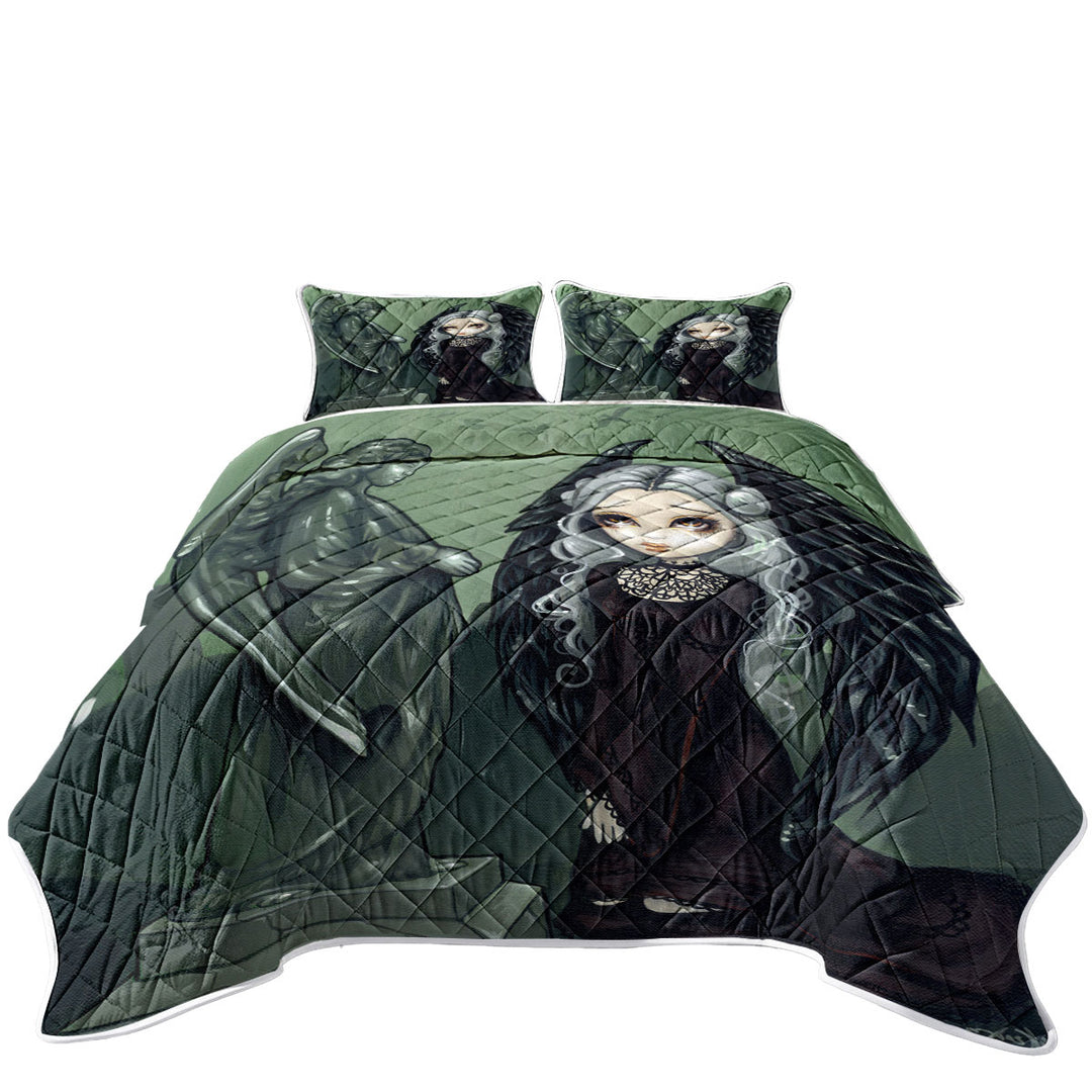 Gothic Art Angels of Highgate Coverlet