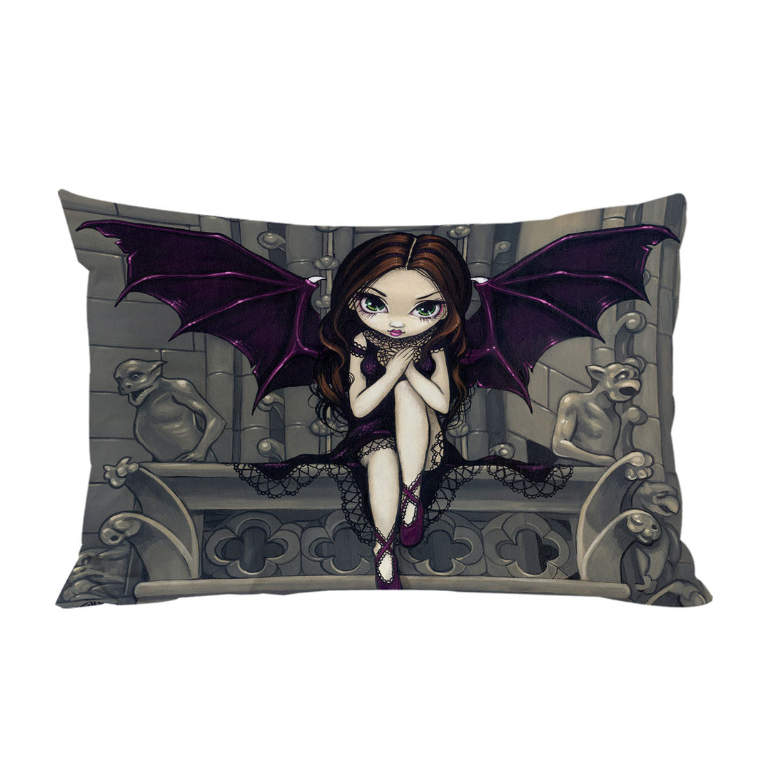 Gothic Fairy and the Gargoyles of Notre Dame King Pillow Cases