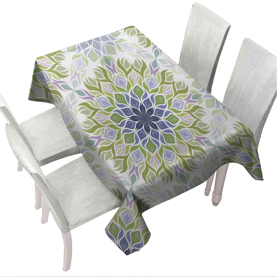 Green Purple Relaxing Abstract Custom tablecloths