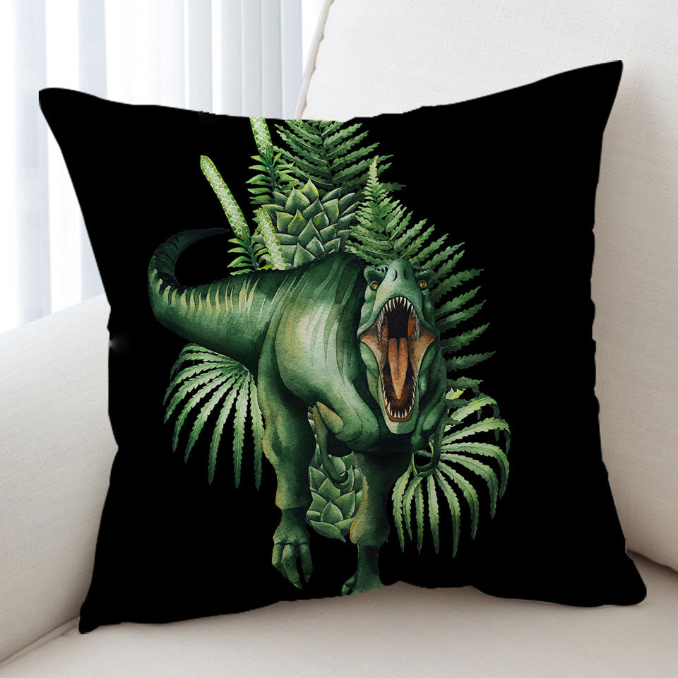 Green Scary Dinosaur Cushion