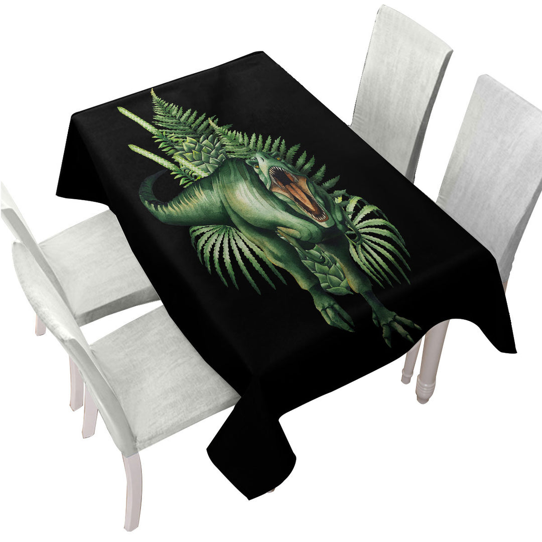 Green Scary Dinosaur Tablecloths