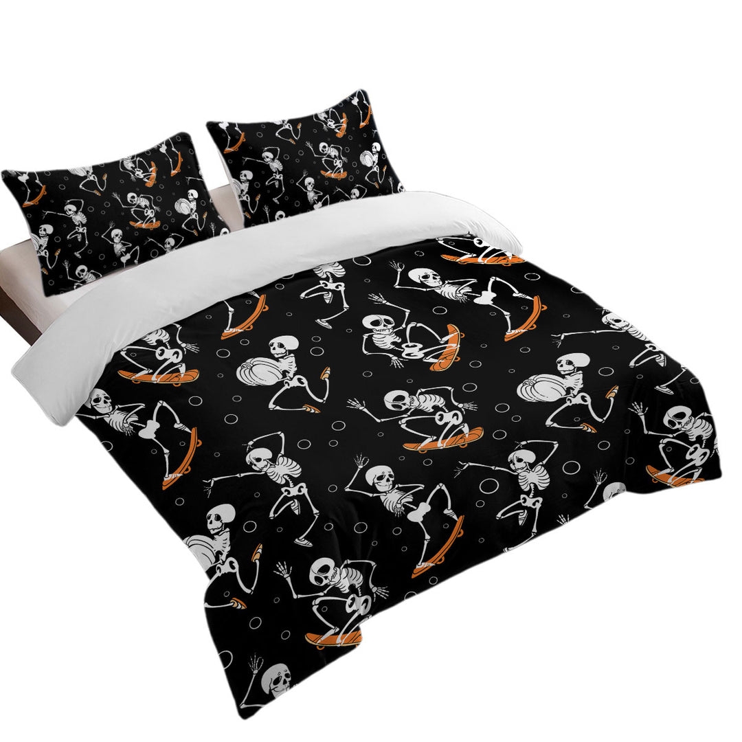 Halloween Funny Skeletons Duvet Covers