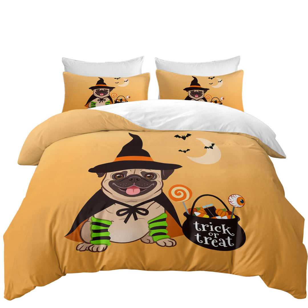 Halloween Pug Bed Covers
