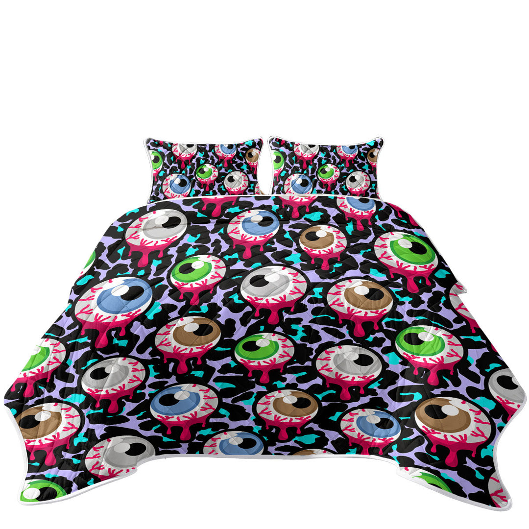 Halloween Scary Eyeballs Coverlets