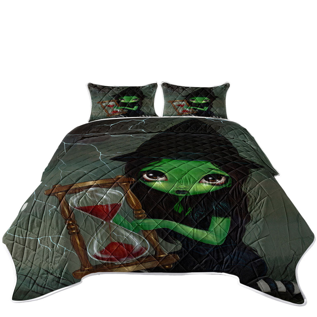 Halloween Theme Wicked Witch and Her Hourglass Quilt stores near me