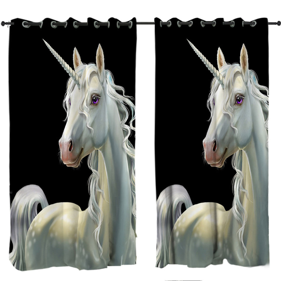 Handsome Unicorn Drapes and Curtains