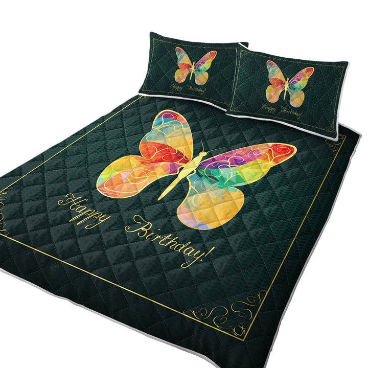 Happy Birthday_ Butterfly Quilts for Beds
