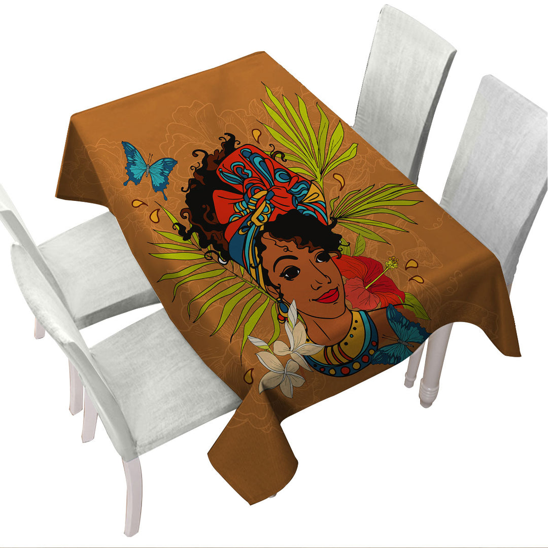 Hawaii Girl Tablecloth