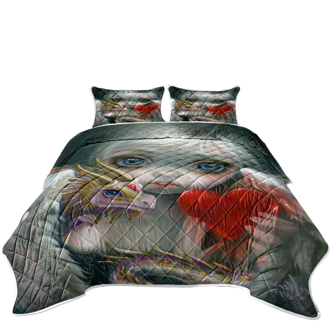 Heart Lovely Girl a Dragonling Valentine Quilts
