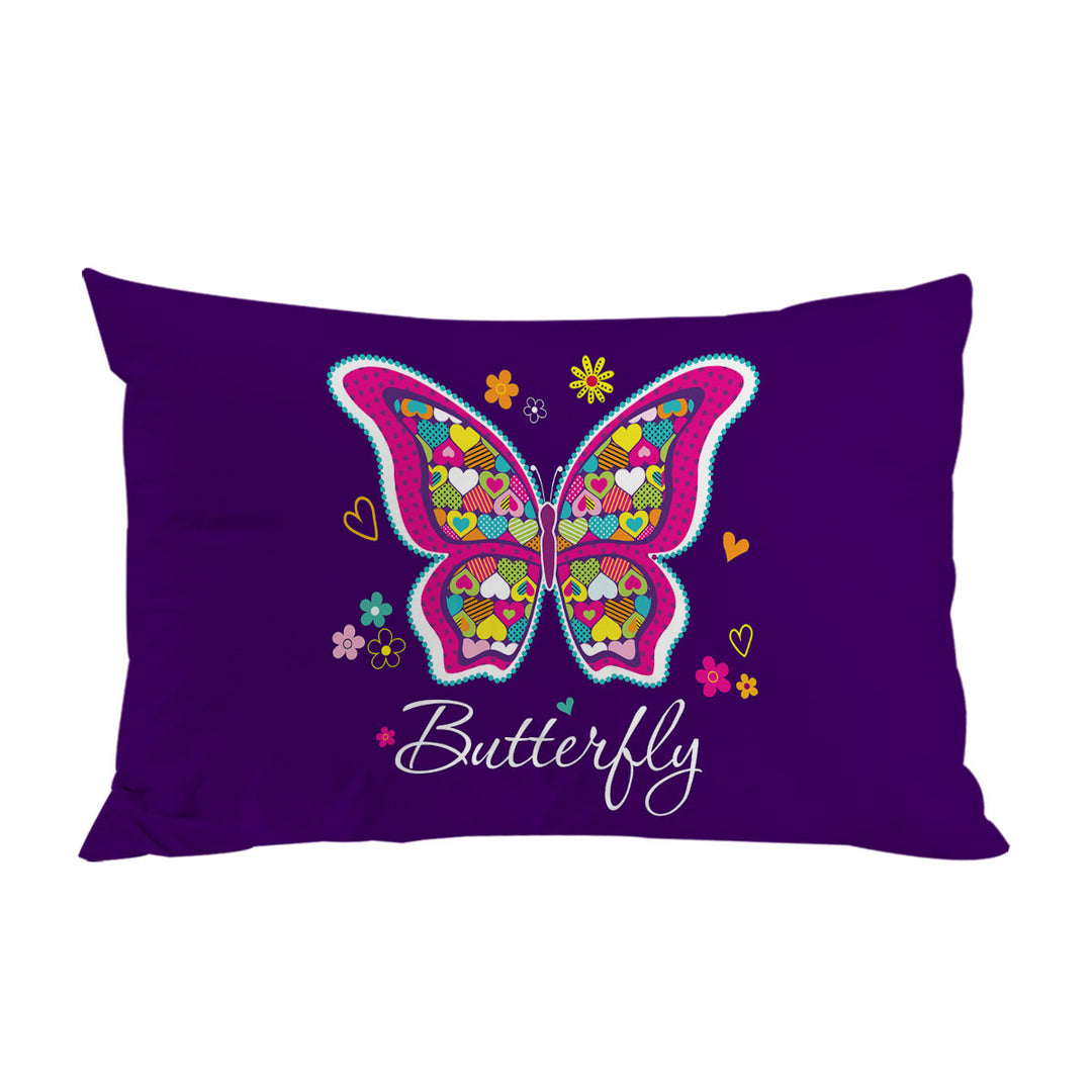 Heart Pattern Butterfly Pillowcases