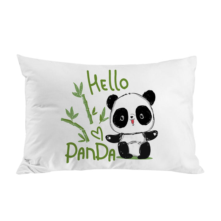 Hello Kids form a Cute Little Panda Pillow Case Covers
