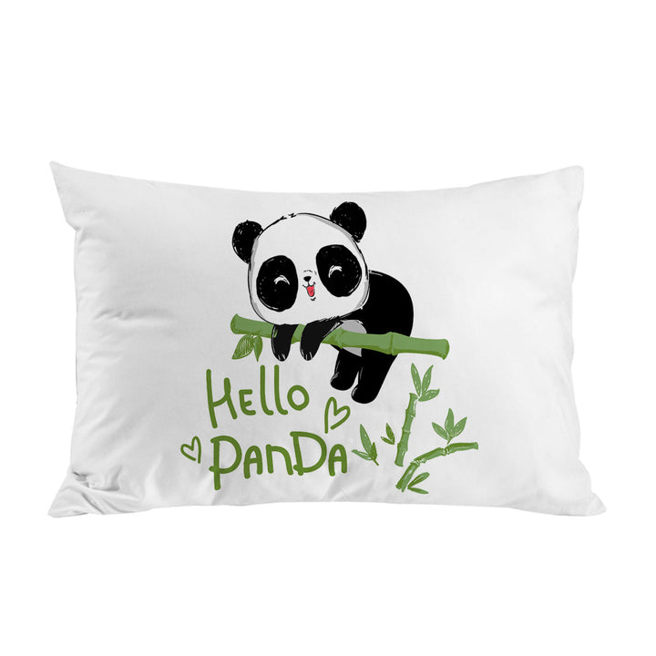Hello Kids form an Adorable Little Panda King Pillow Cases
