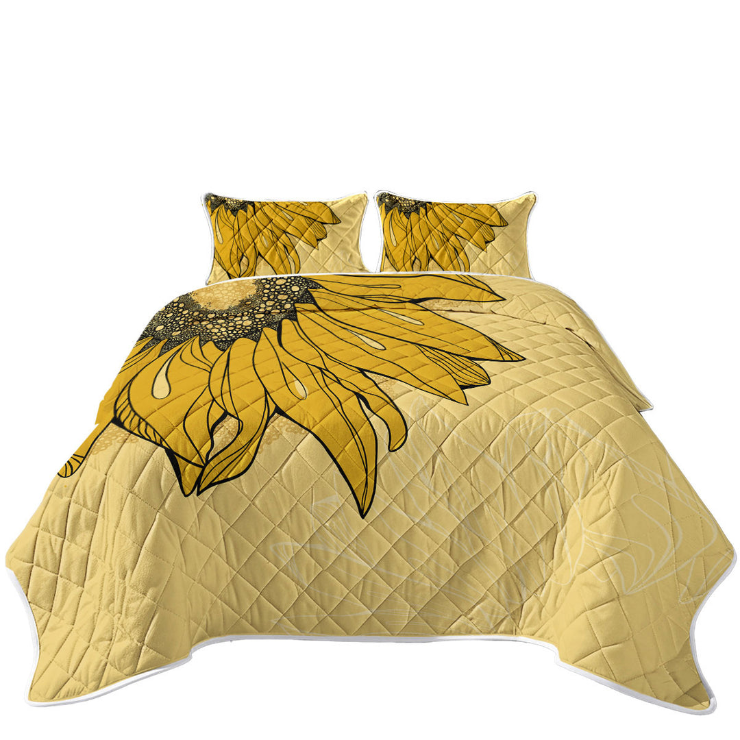 Hidden Sunflower King Quilt
