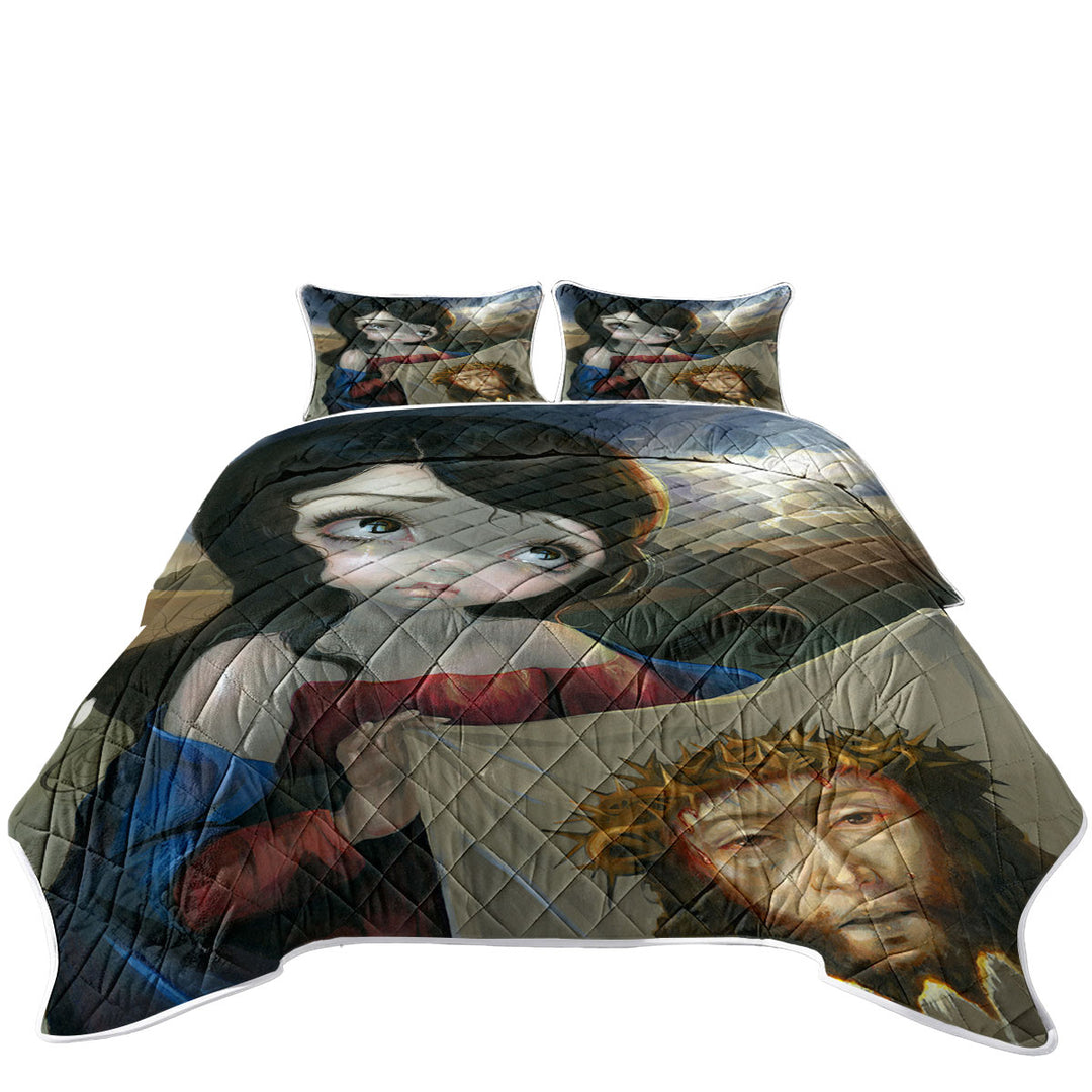 Historical Christian Art Veronica_s Veil California King Quilt Sets