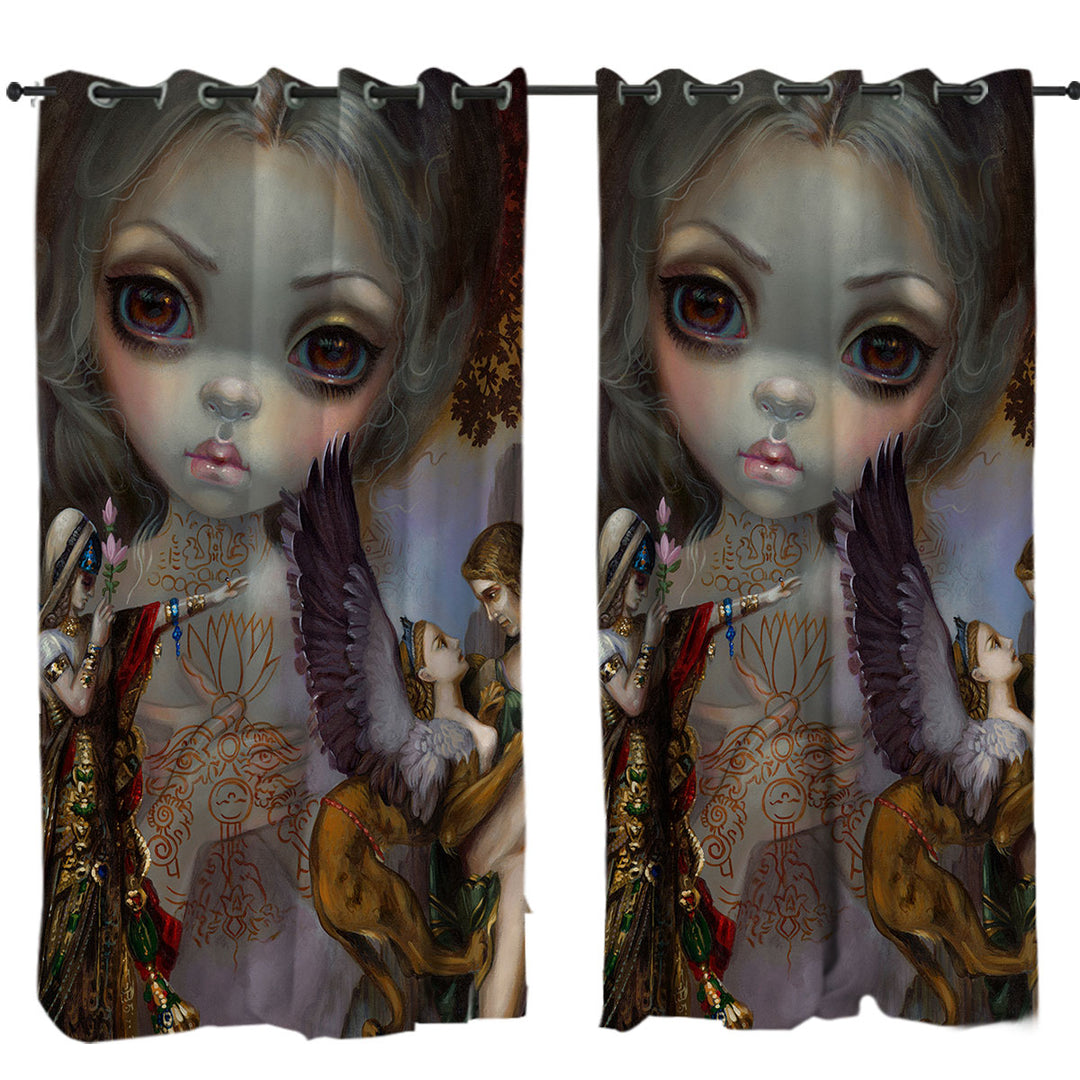 History Art Tableaux Vivants Salome and the Sphinx Curtains