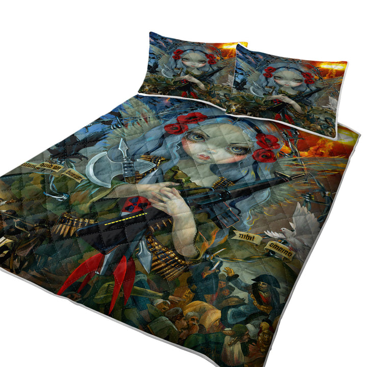 History Art Unseelie Court War Beautiful Angel Girl Quilt