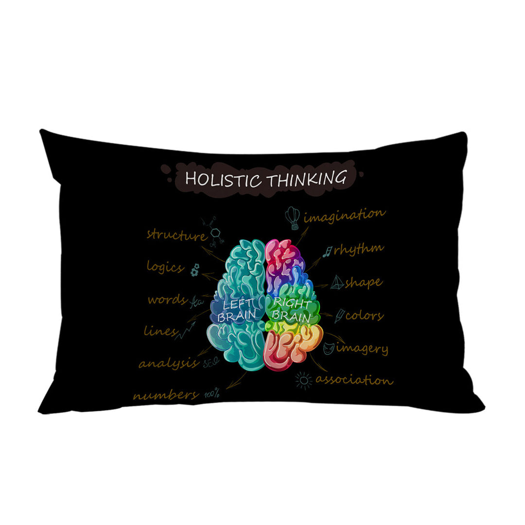 Holistic Thinking Colorful Brain Pillow Cases