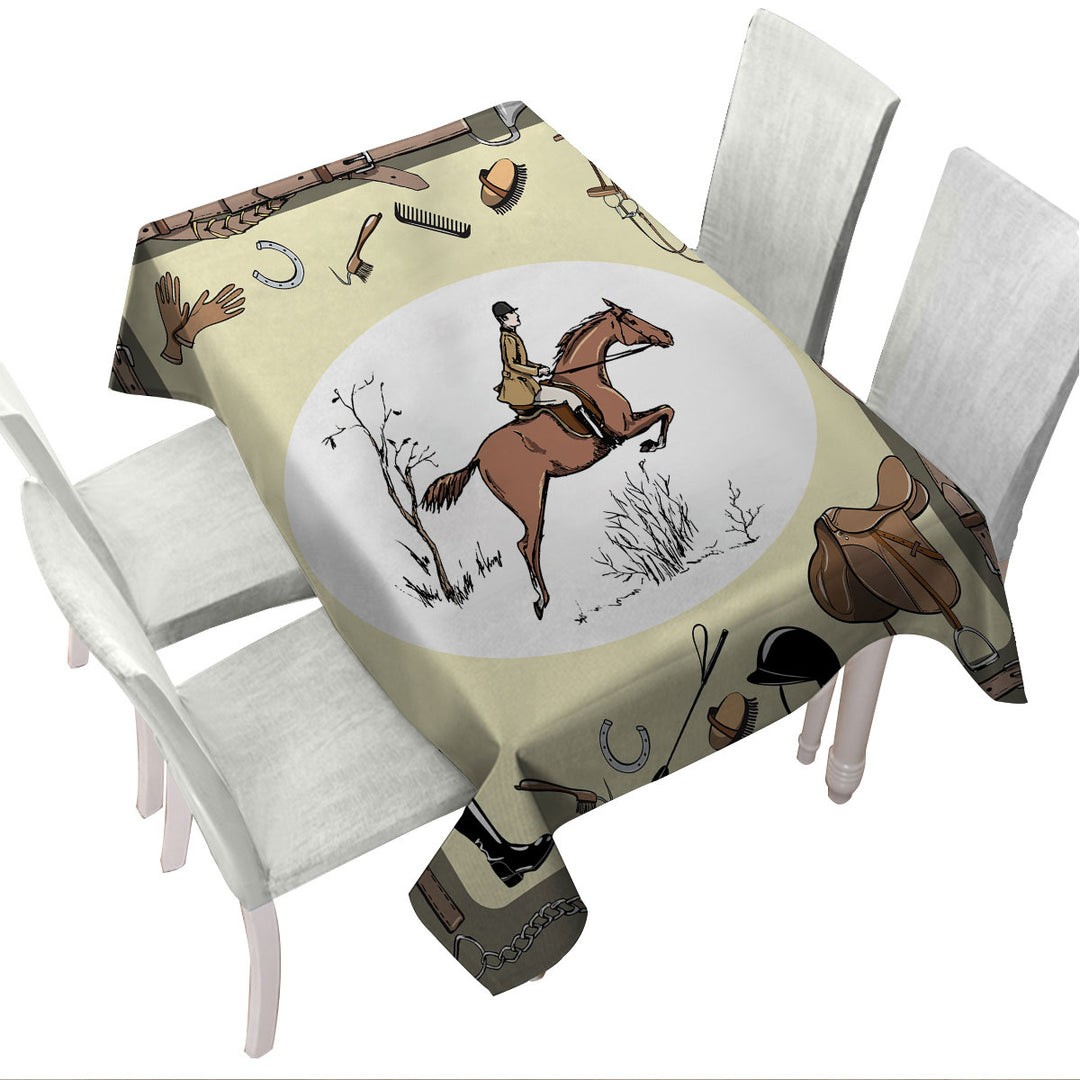 Horse Riding Custom tablecloths