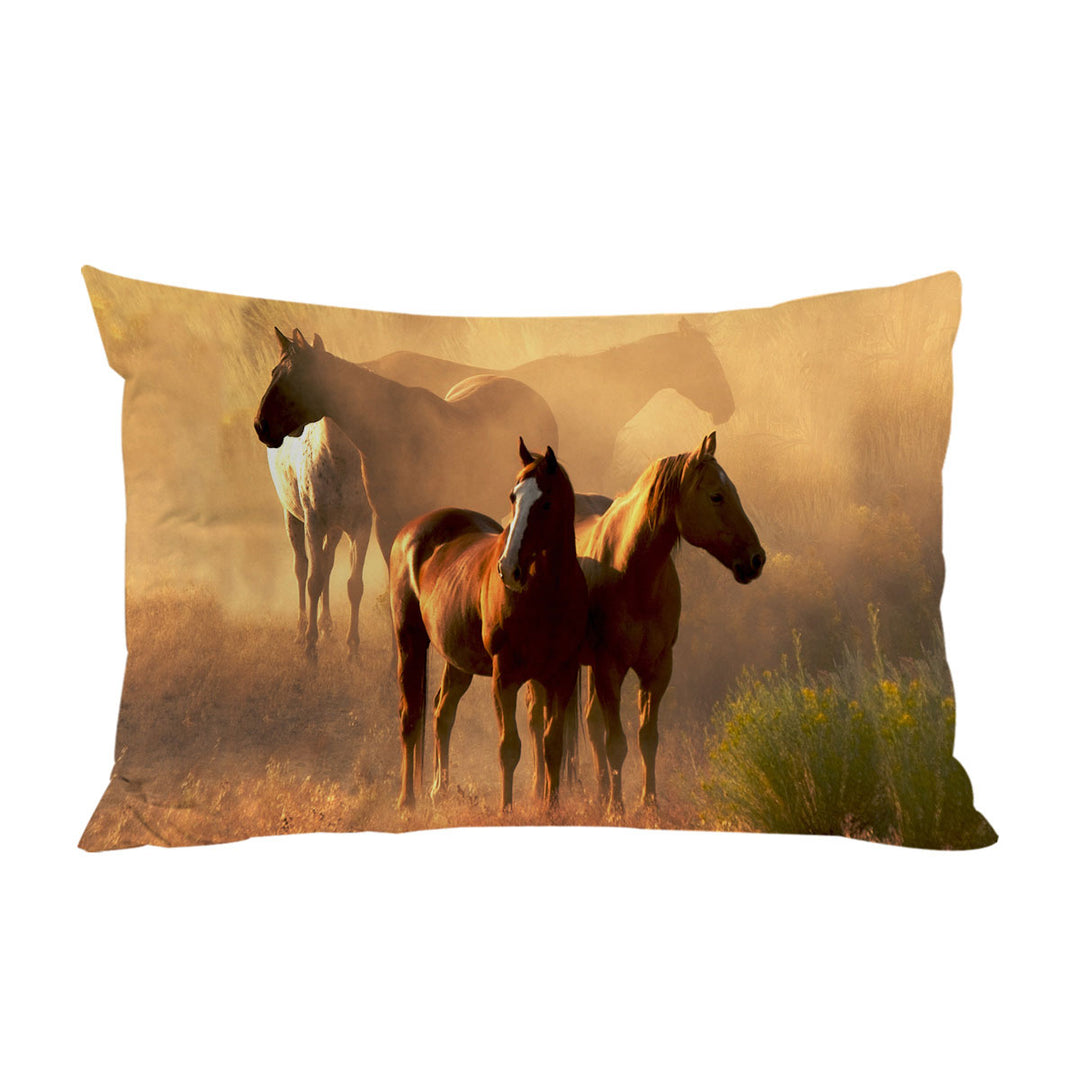 Horses Photo King Pillow Cases
