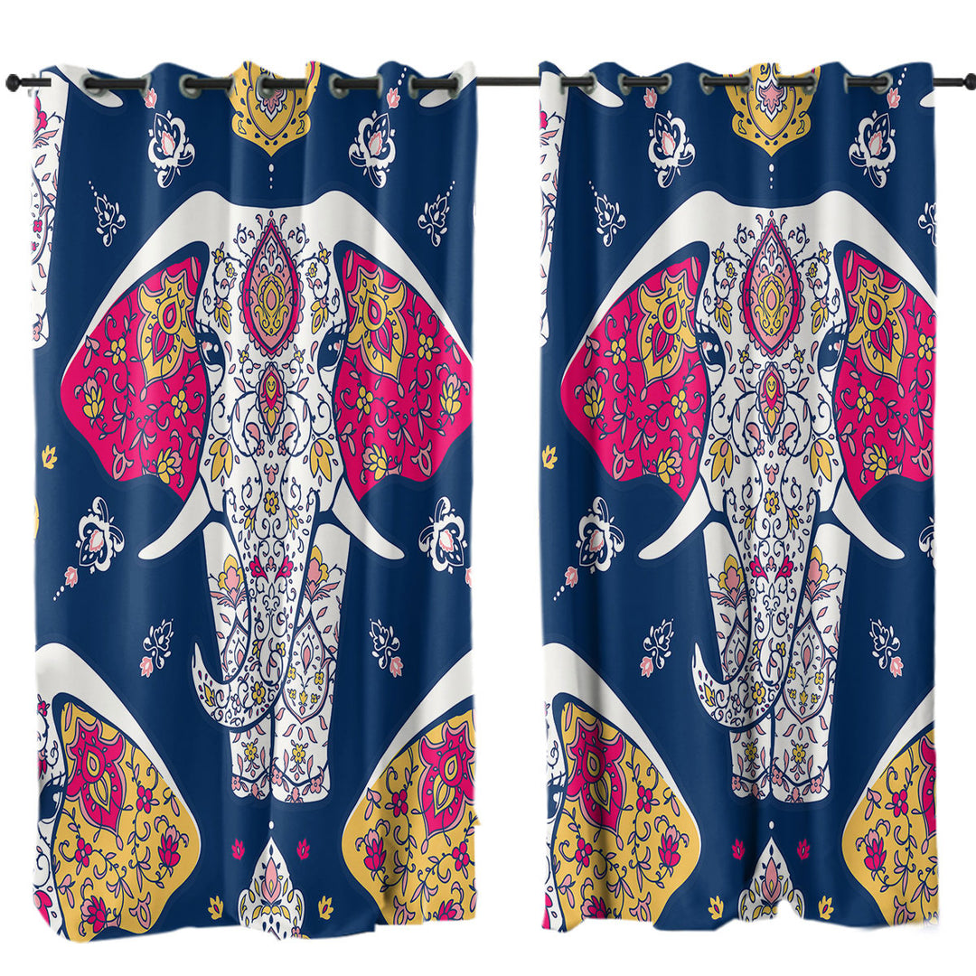Indian Princess Elephant Curtain