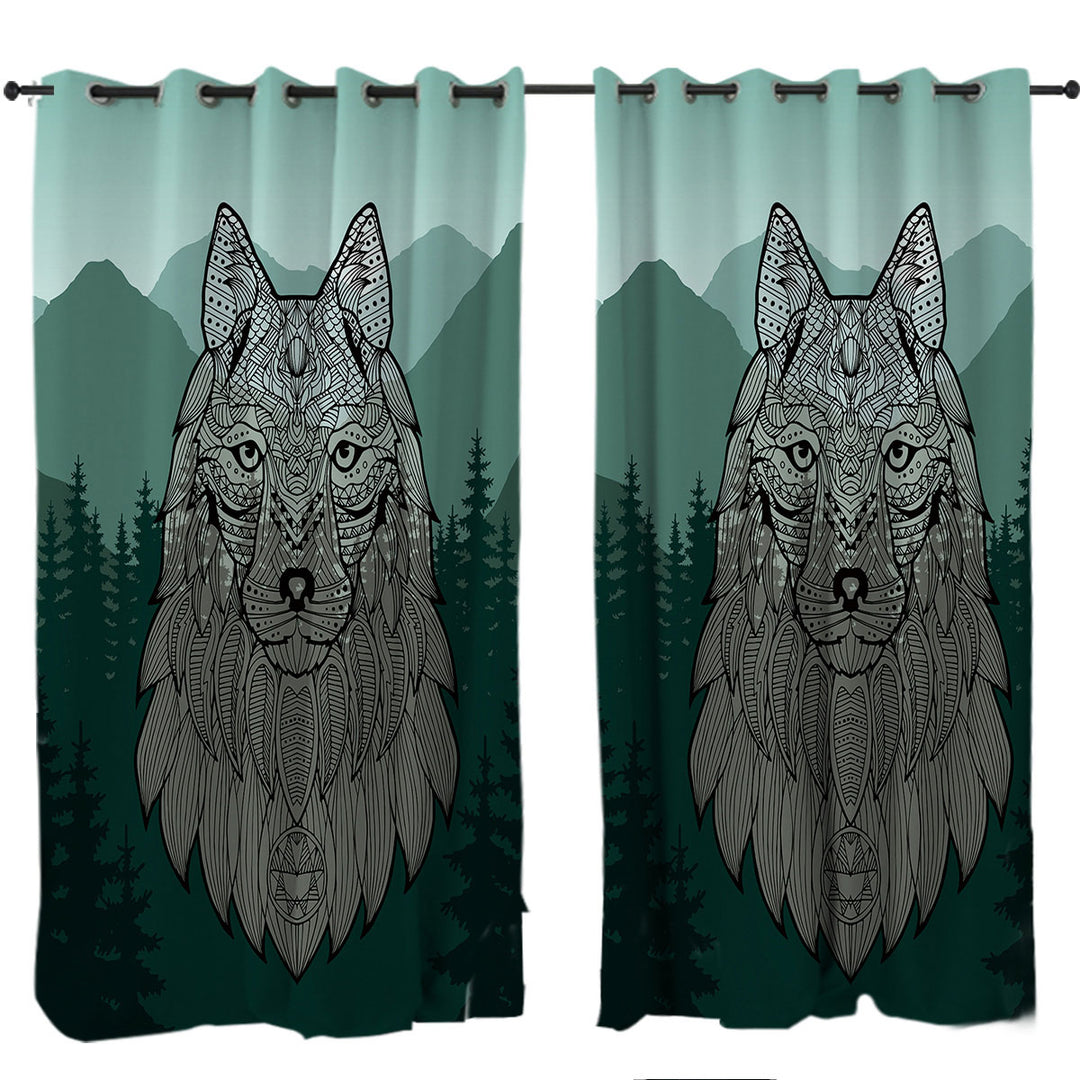 Indian Wolf Curtains
