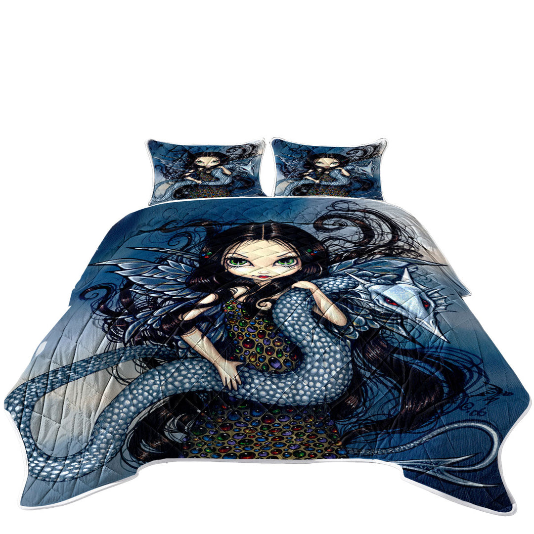 Jewele Fairy with Jewels Dress and Silver Dragon Coverlet