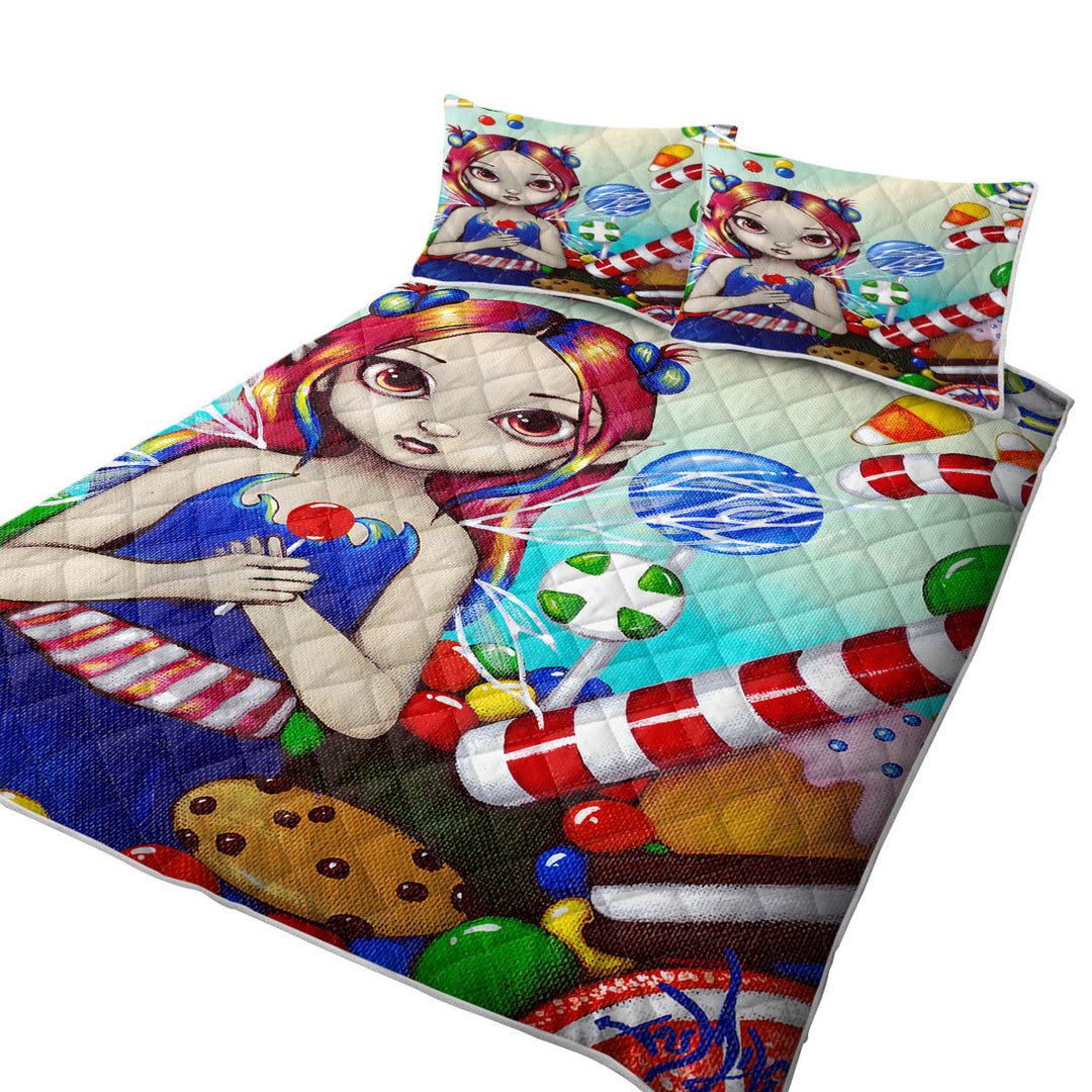 Kids Candy Loving Fairy with a Sweet Tooth Quilt