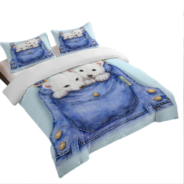 Kids Cute Animal Drawings Pocket Polar Bears Donna Covers