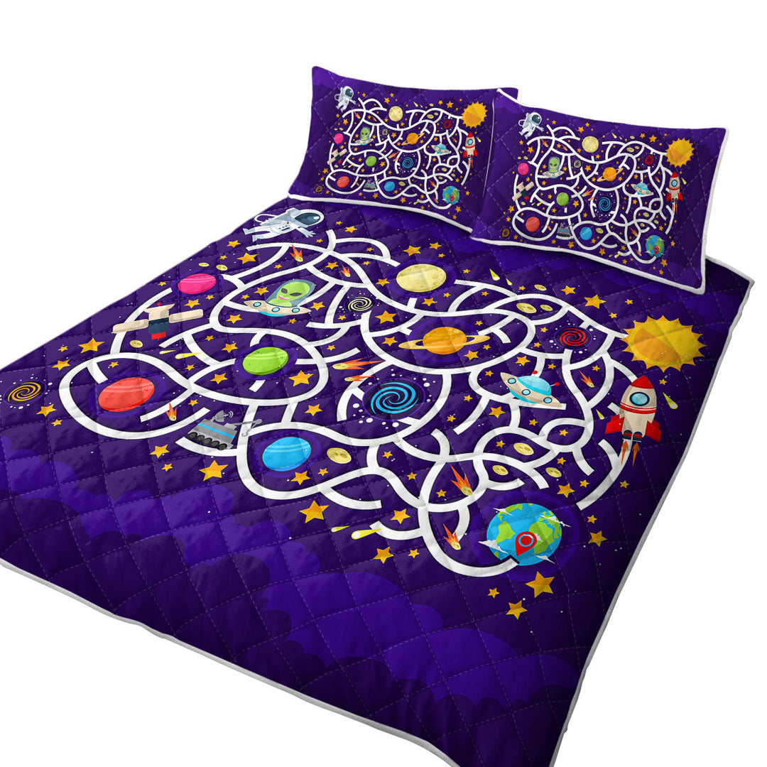 Kids Space Maze Quilt