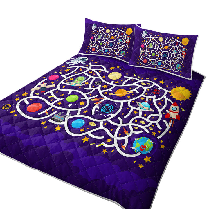 Kids Space Maze Quilt