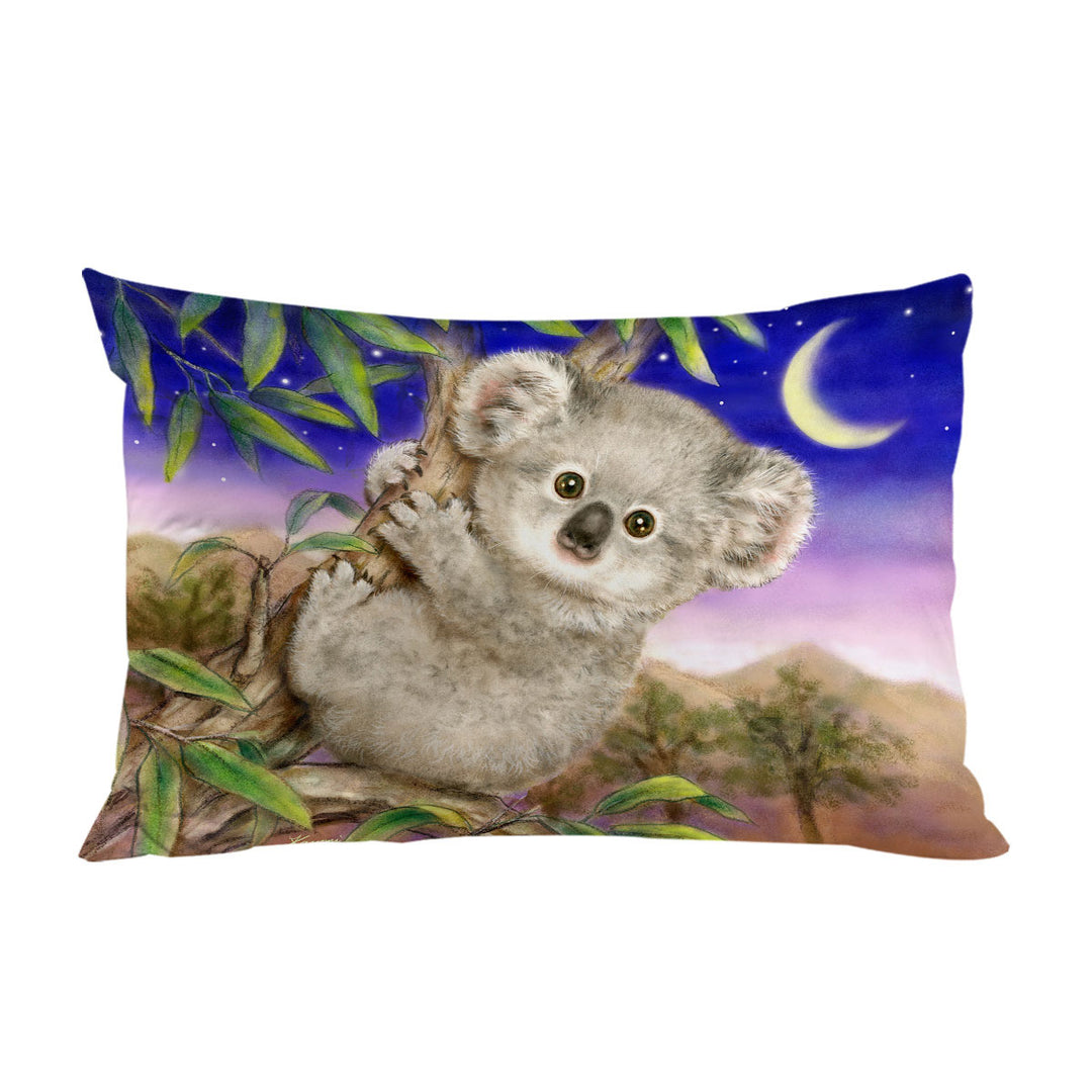 King Pillow Cases with Art Painting for Kids Baby Koala