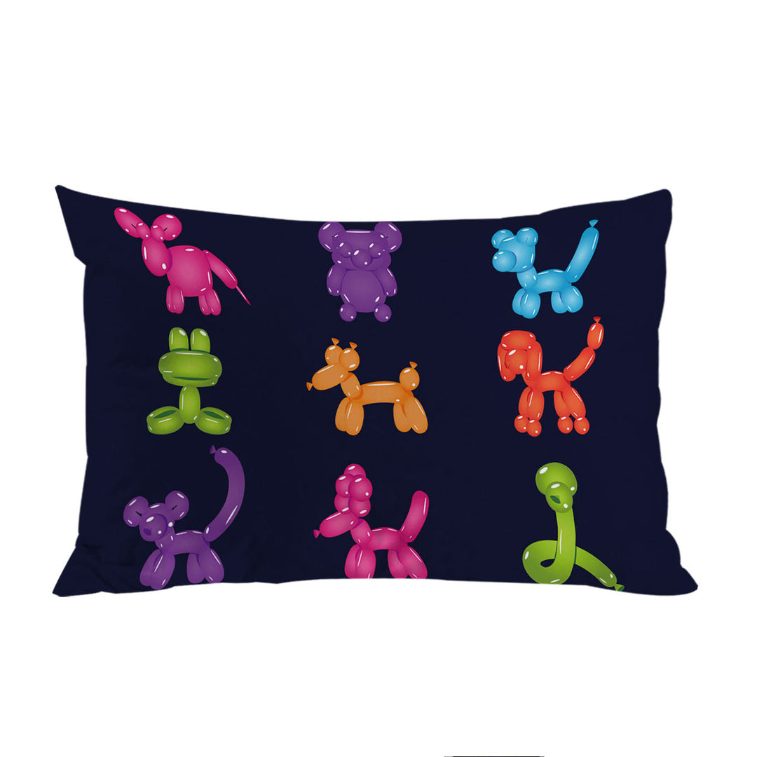King Pillow Cases with Dogs Shape Balloons