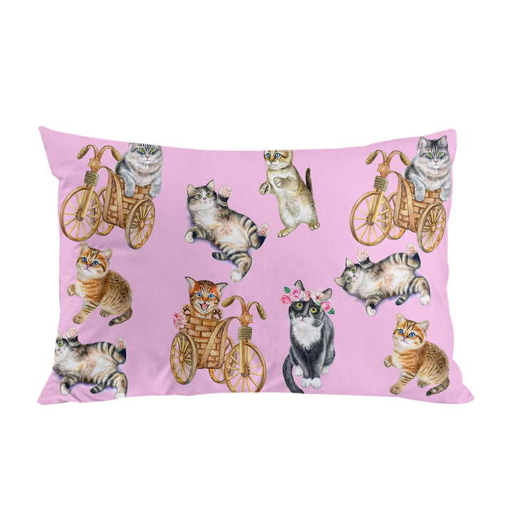 King Pillow Cases with Funny Cute Cats