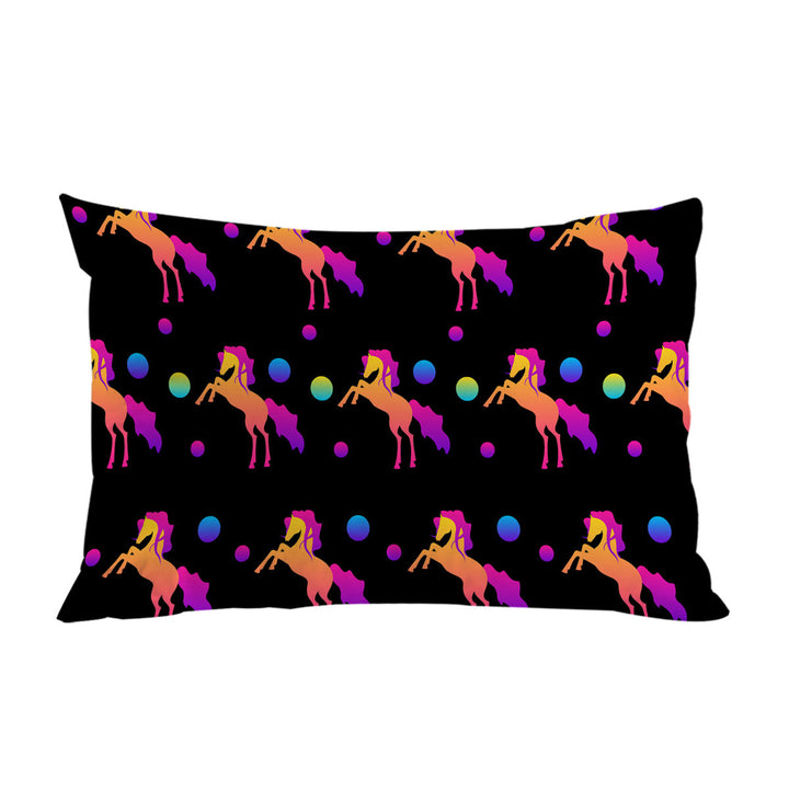 King Pillow Cases with Retro Colors Horse Pattern