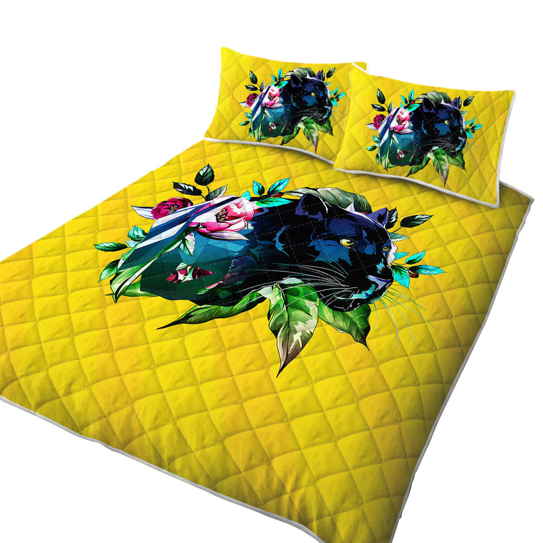 King Size Bedspreads with Tropical Vibes Panther
