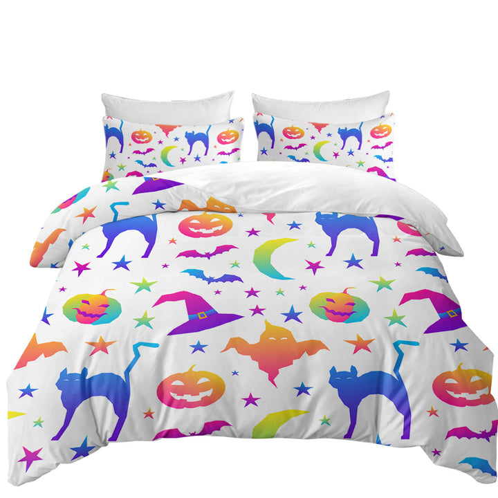 King Size Duvet Cover with Cool Halloween Pattern