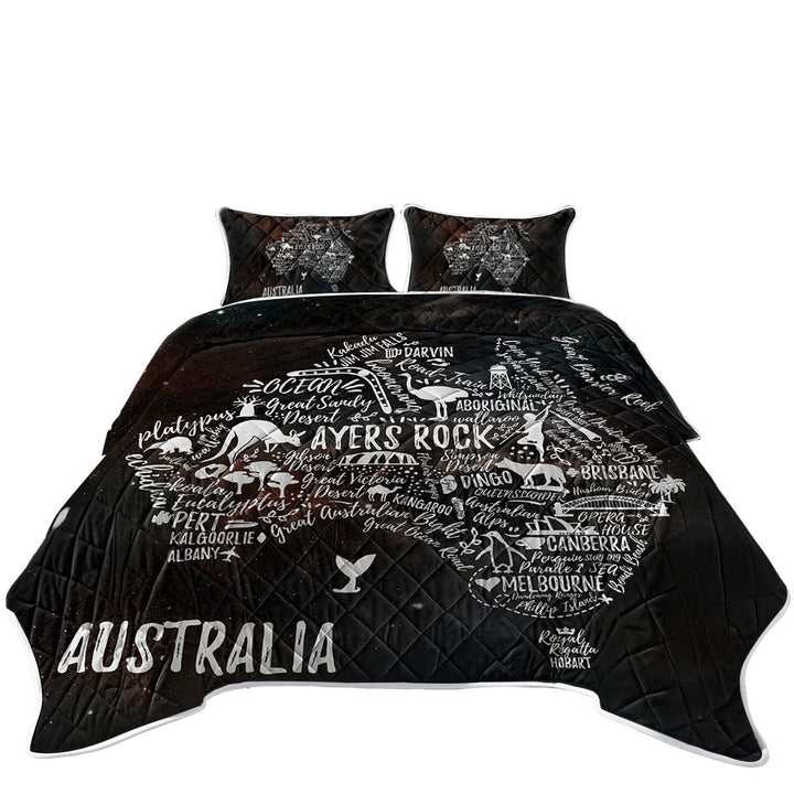 King Size Quilt Sets with Cool Aussies The Australian Continent