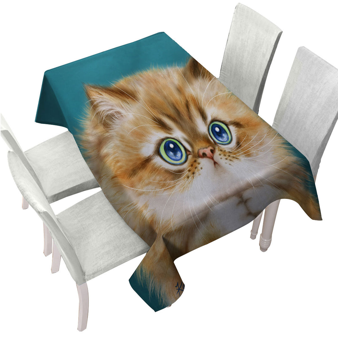 Kittens for Children Cute Innocent Cat Custom table Covers