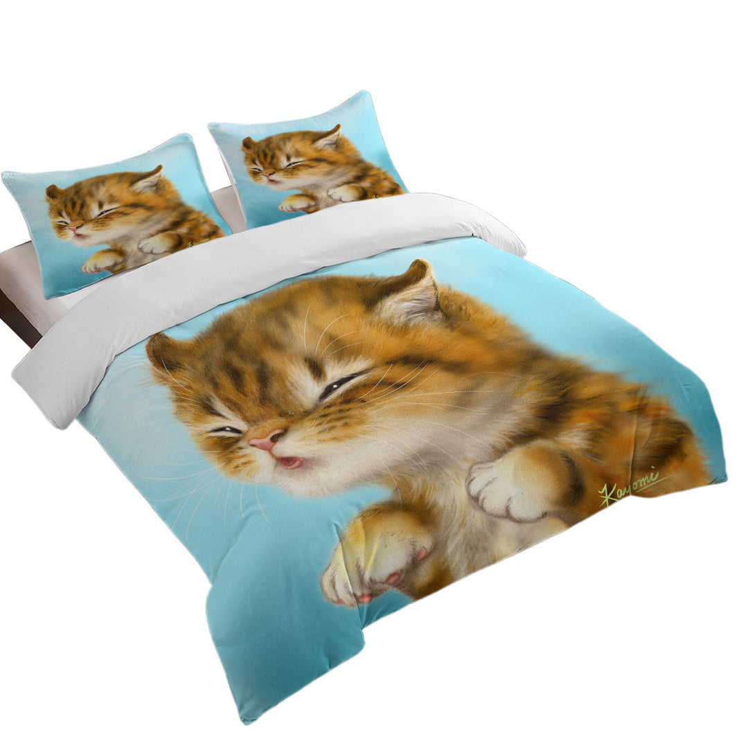Kittens for Kids Cut Tiger Kitten Duvet Cover